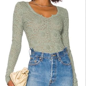 NWT Free People Cloud Ride Long Sleeve Top